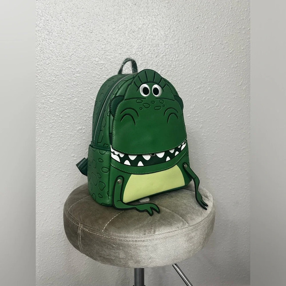 Loungefly Rex Dinosaur Cosplay Mini Backpack Disney Toy Story NEW Limited - Picture 2 of 9